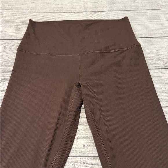 🍋Lululemon Align Ribbed High-Rise Pant 28" Size 8 Dark Brown Java?? W5EU7S🍋 - Picture 7 of 15